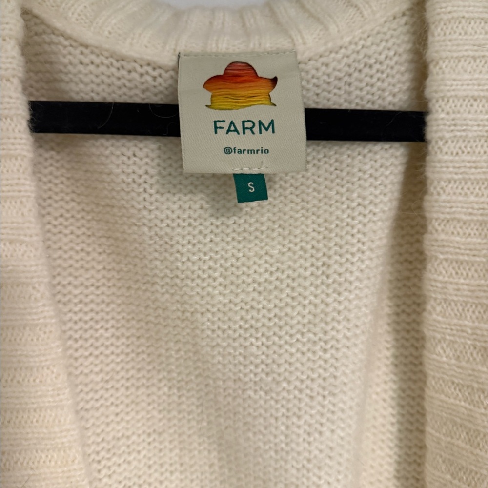 FARM Rio Cream Button-Up Cardigan - Picture 5 of 5